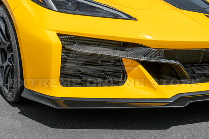 C8 Corvette Z06 / E-Ray 3 Piece Front Lip Splitter (Carbon Fiber/ Carbon Flash)