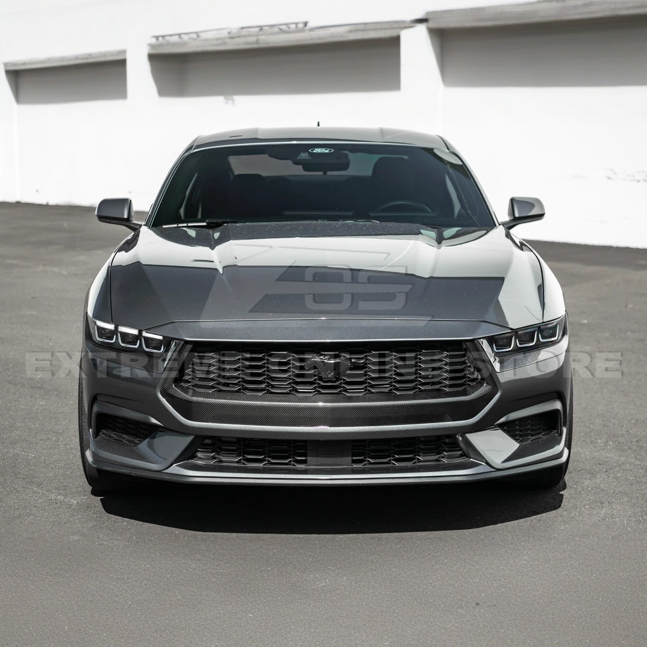 2024+ Mustang EcoBoost Carbon Fiber Headlight Eyebrow Trim Cover