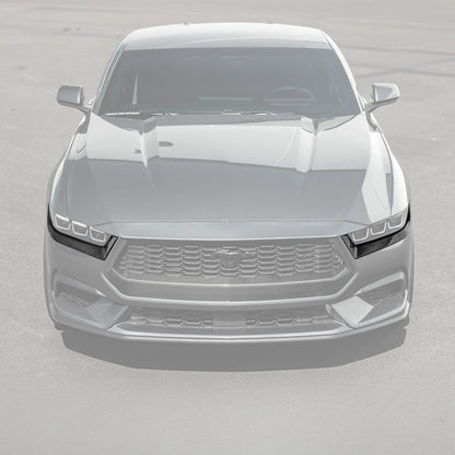 2024+ Mustang EcoBoost Carbon Fiber Headlight Eyebrow Trim Cover