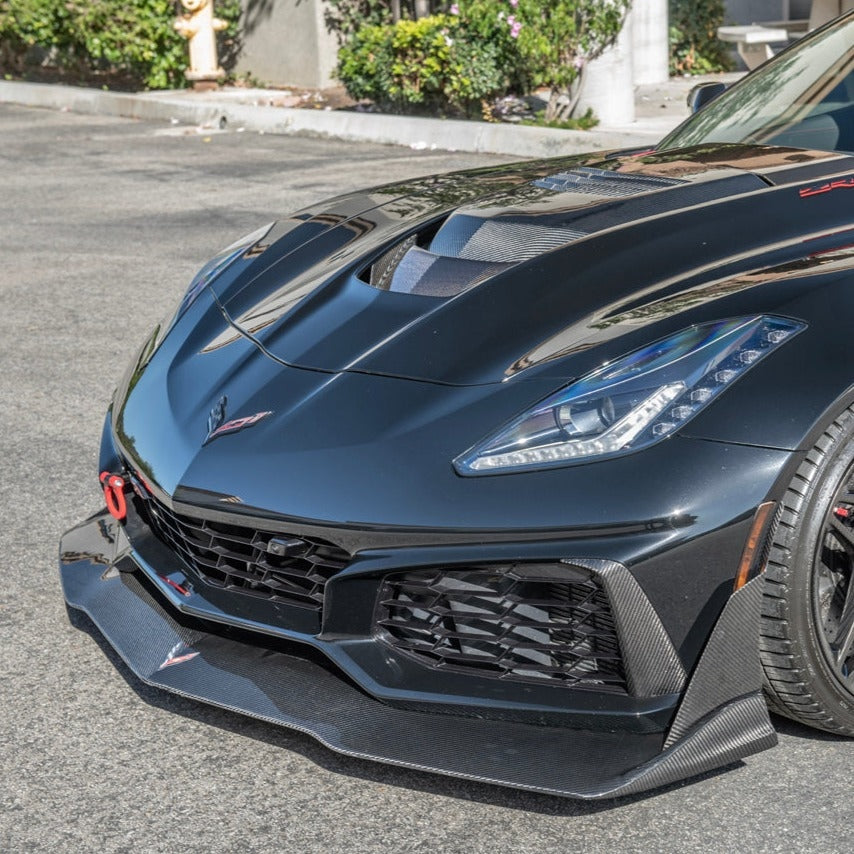 2014 - 19 C7 ZR1 Corvette Carbon Fiber Splitter and Side Winglet Kit