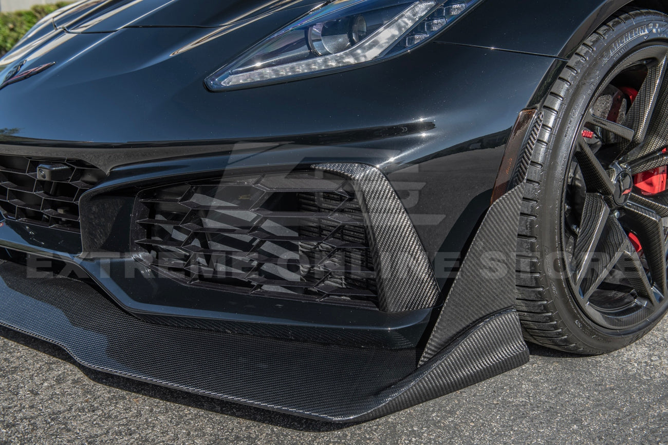 2014 - 19 C7 ZR1 Corvette Carbon Fiber Front Vent Brows Insert