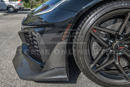 2014 - 19 C7 ZR1 Corvette Carbon Fiber Splitter and Side Winglet Kit