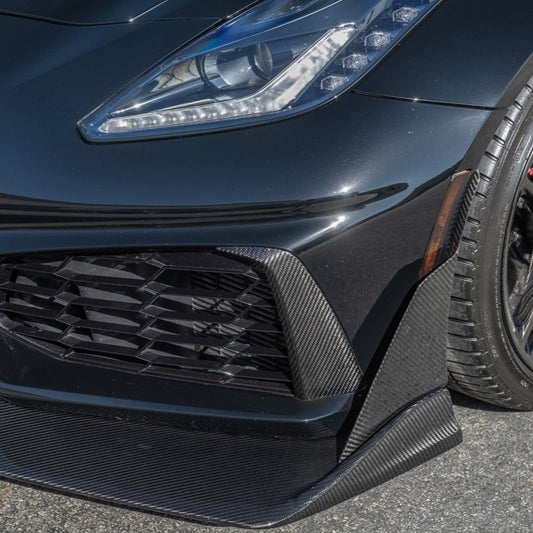 2014 - 19 C7 ZR1 Corvette Carbon Fiber Front Vent Brows Insert