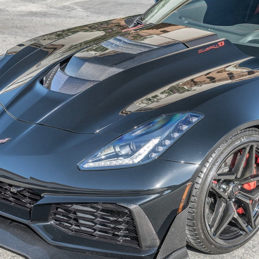 2014 - 19 C7 ZR1 Corvette Carbon Fiber Hood Cowl Louver Cover