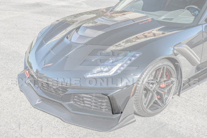 2014 - 19 C7 ZR1 Corvette Carbon Fiber Front Vent Brows Insert