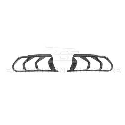 2018 - 23 Mustang Carbon Fiber Rear Tail Light Trim Bezel Cover