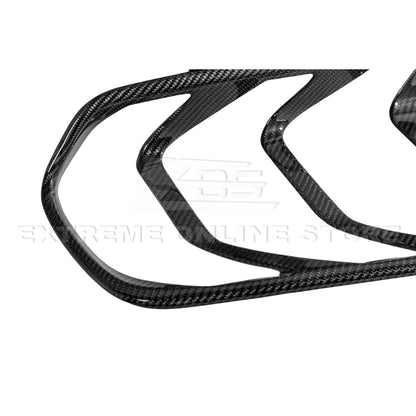 2018 - 23 Mustang Carbon Fiber Rear Tail Light Trim Bezel Cover