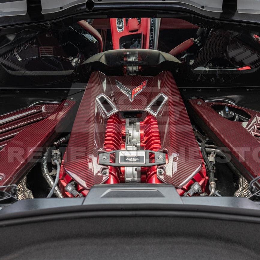 C8 Corvette Z06 5.5L LT6 Carbon Flash Painted Engine Cover