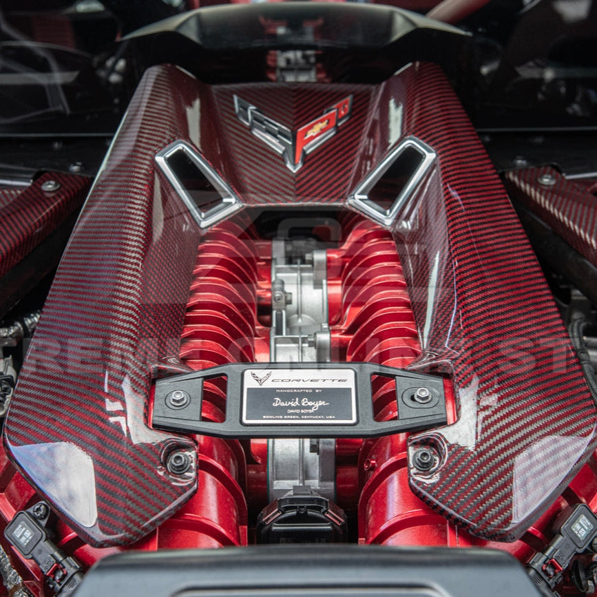 C8 Corvette Z06 5.5L LT6 Carbon Flash Painted Engine Cover