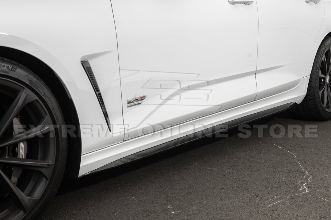 2020+ Cadillac CT4-V Blackwing Front Splitter, Canards, and Side Skirts