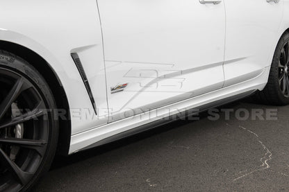 2020+ Cadillac CT4-V Blackwing Front Splitter, Canards, and Side Skirts
