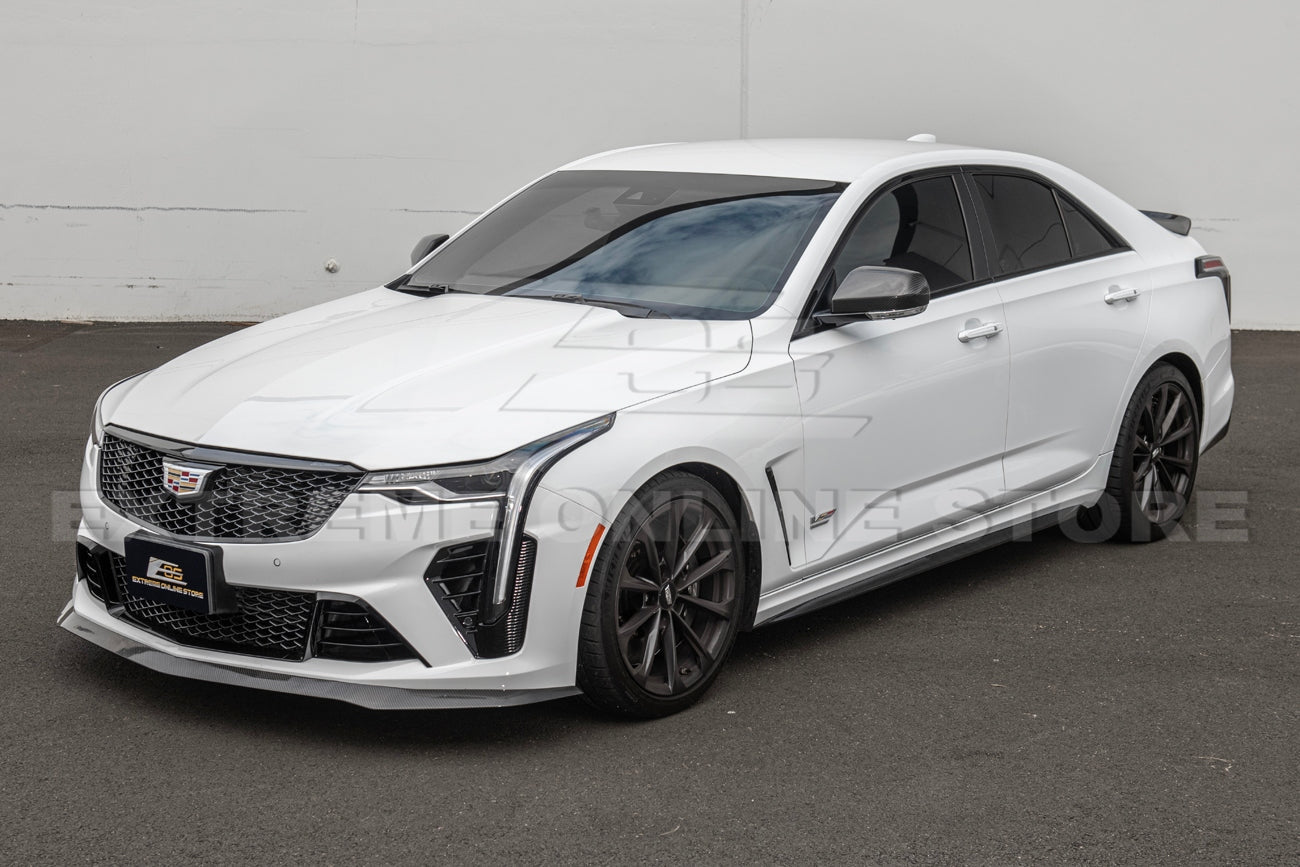 2020+ Cadillac CT4-V Blackwing Front Splitter, Canards, and Side Skirts