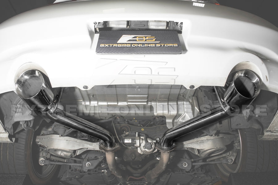 2009 - 21 Nissan 370Z Z34 Muffler Delete Axle Back 4.5" Dual Tips Exhaust