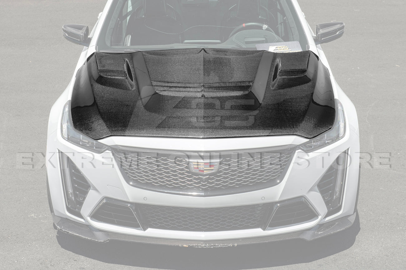 2020+ Cadillac CT5 Carbon Fiber Front Vented Hood