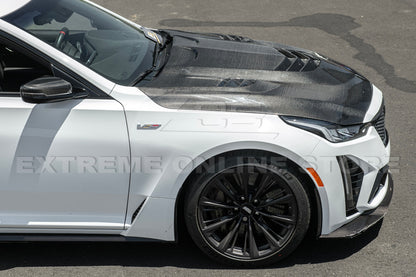 2020+ Cadillac CT5 Carbon Fiber Front Vented Hood