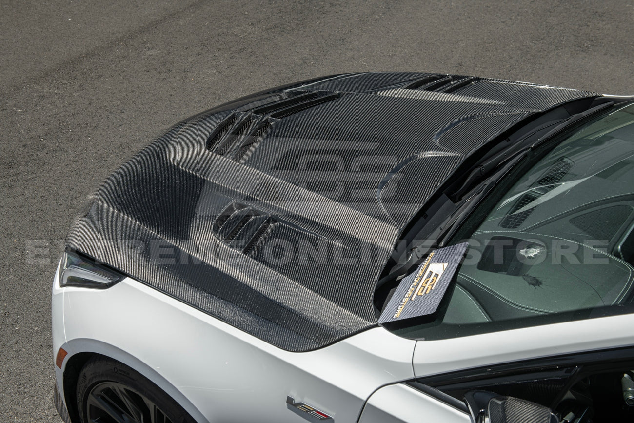 2020+ Cadillac CT5 Carbon Fiber Front Vented Hood