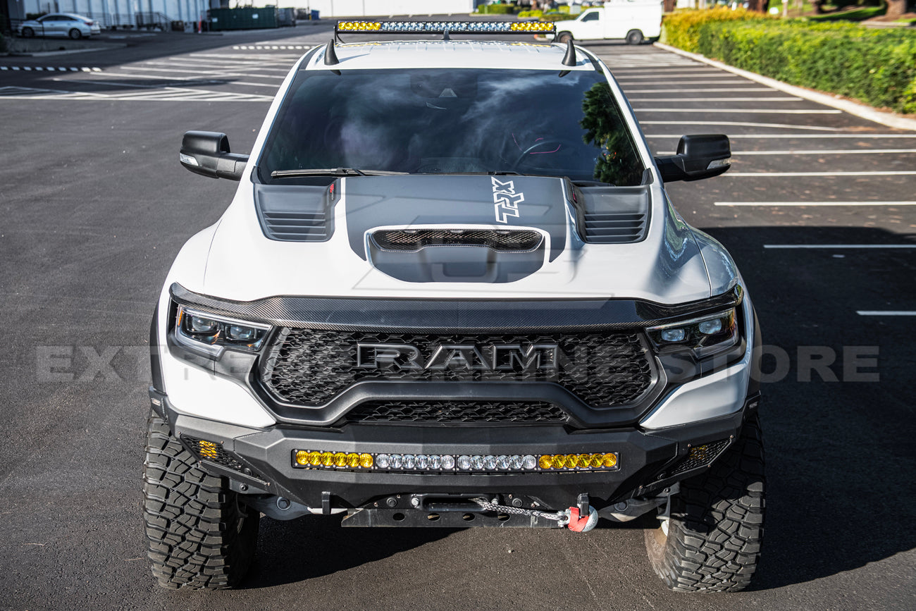 2019+ Ram 1500 TRX Carbon Fiber Front Air Intake Hood Scoop
