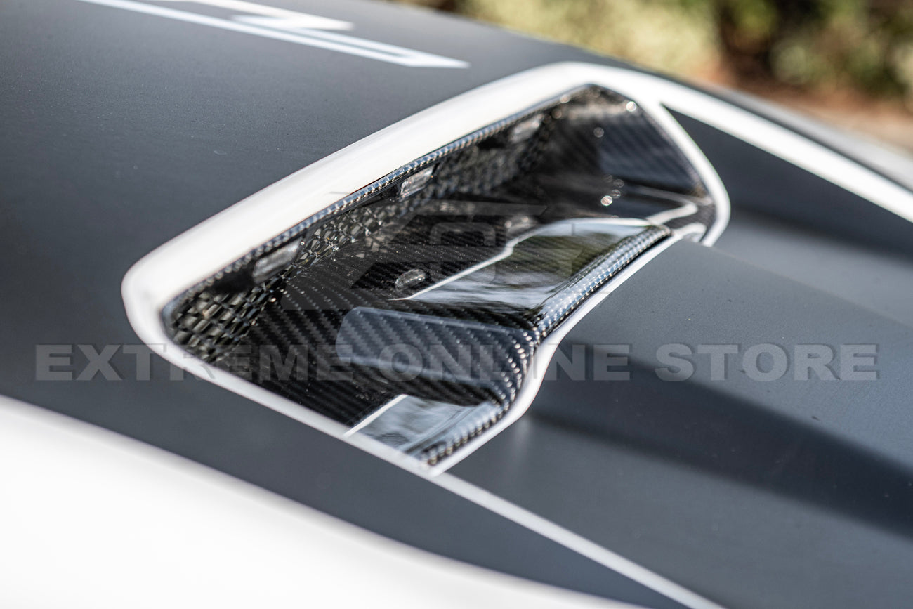 2019+ Ram 1500 TRX Carbon Fiber Front Air Intake Hood Scoop