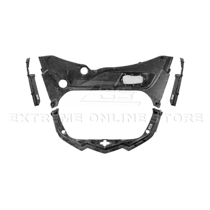 C8 Corvette Carbon Fiber Front Trunk Trim Kit