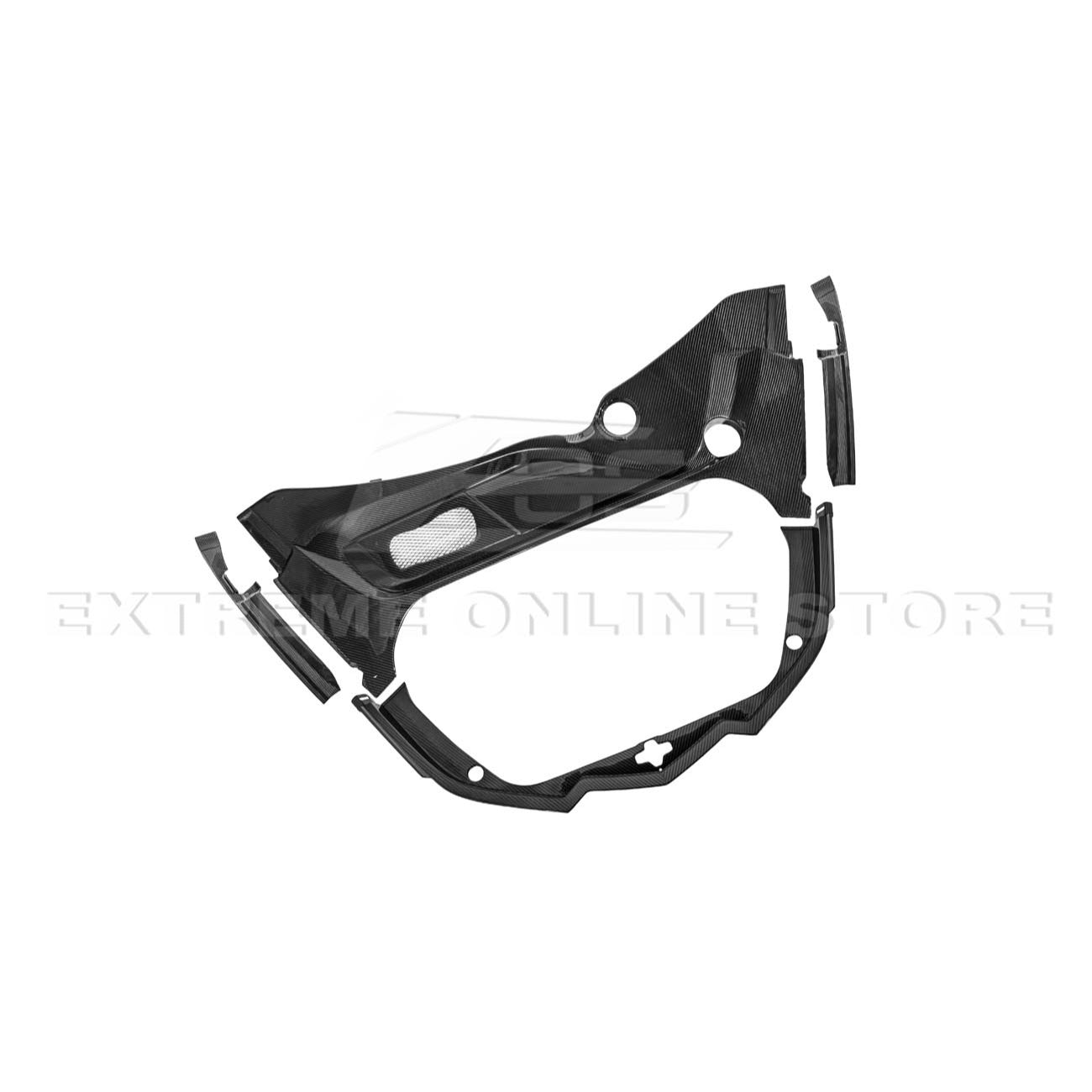 C8 Corvette Carbon Fiber Front Trunk Trim Kit