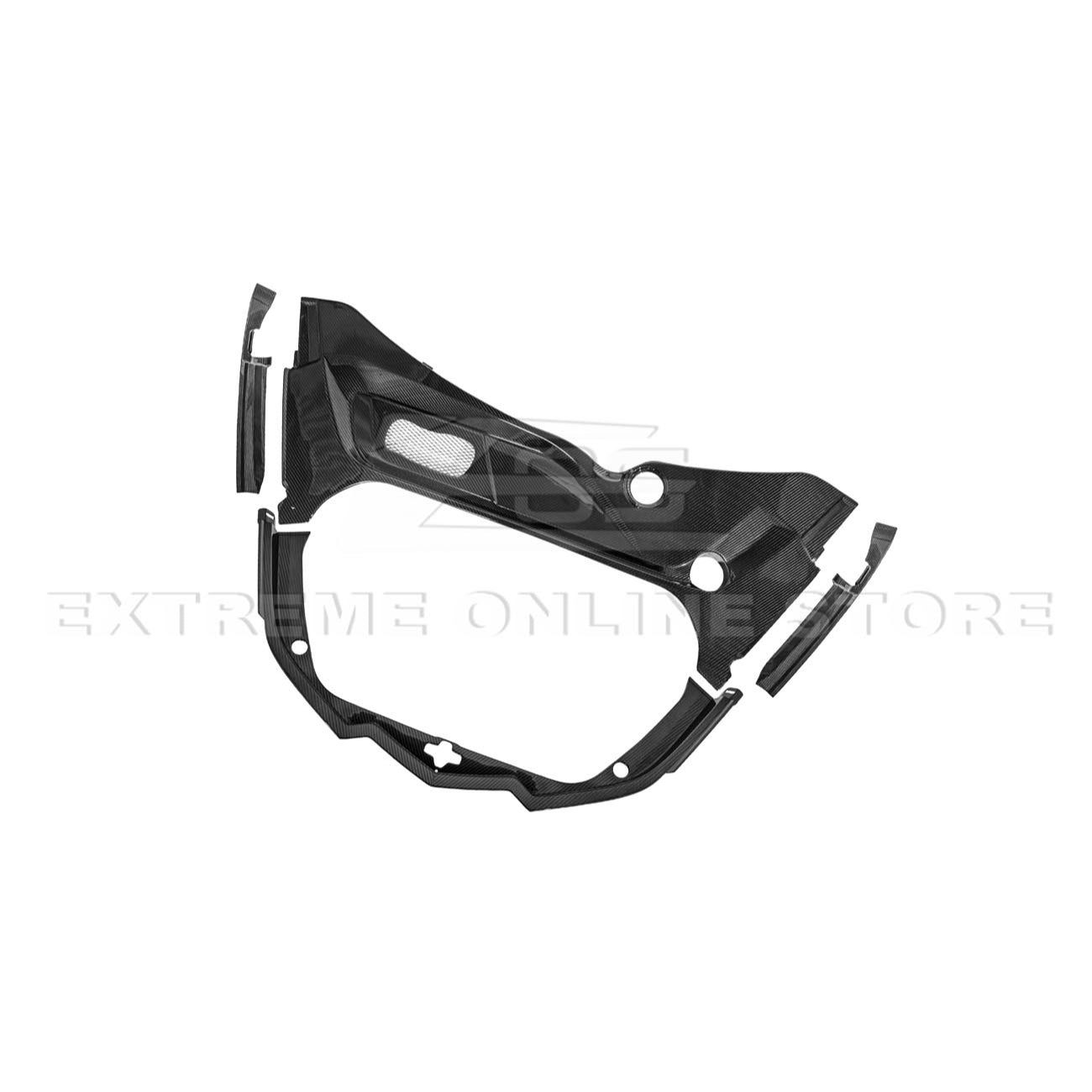 C8 Corvette Carbon Fiber Front Trunk Trim Kit