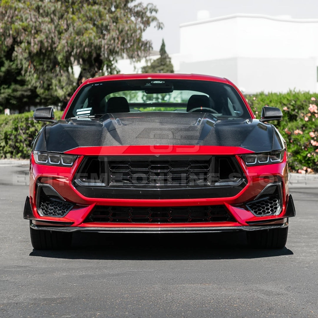 2024+ Mustang S650 Super Snake Style Carbon Fiber Front Hood