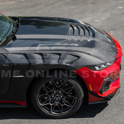 2024+ Mustang S650 Super Snake Style Carbon Fiber Front Hood
