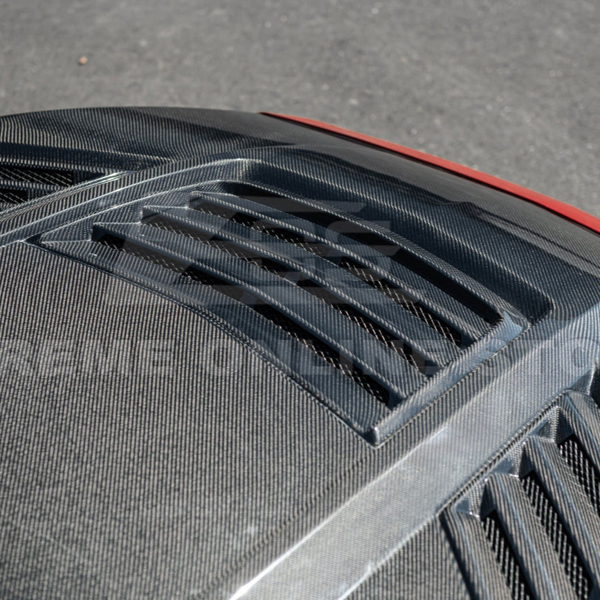 2024+ Mustang S650 Super Snake Style Carbon Fiber Front Hood