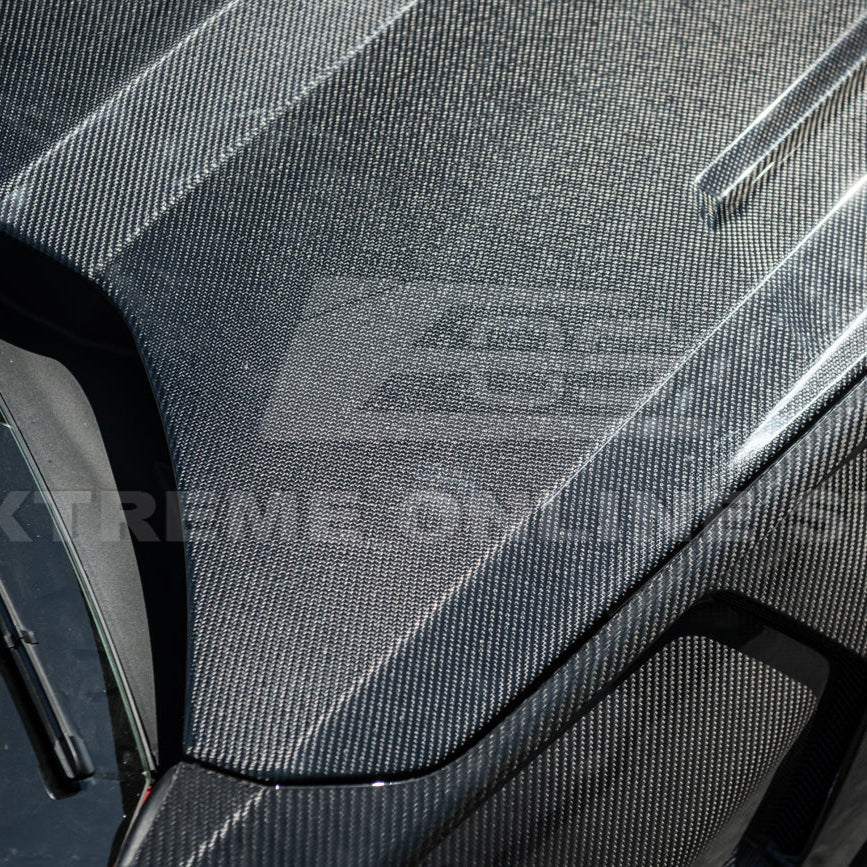 2024+ Mustang S650 Super Snake Style Carbon Fiber Front Hood