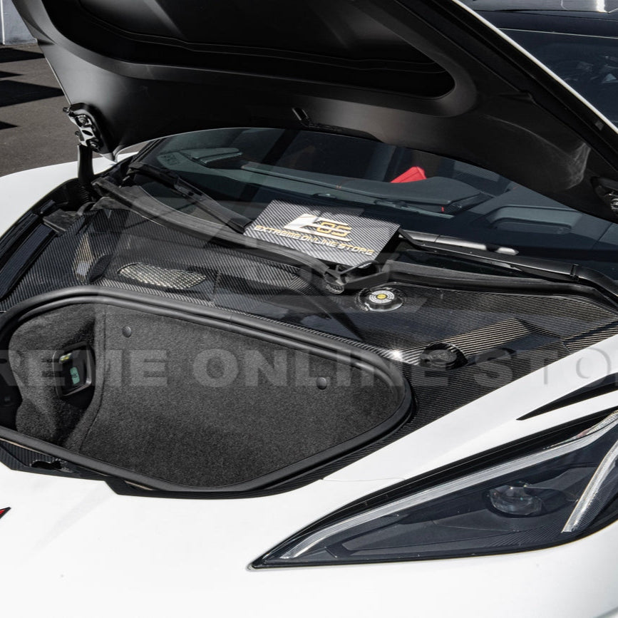 C8 Corvette Carbon Fiber Front Trunk Trim Kit