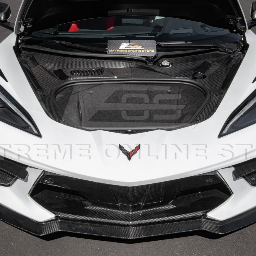C8 Corvette Carbon Fiber Front Trunk Trim Kit