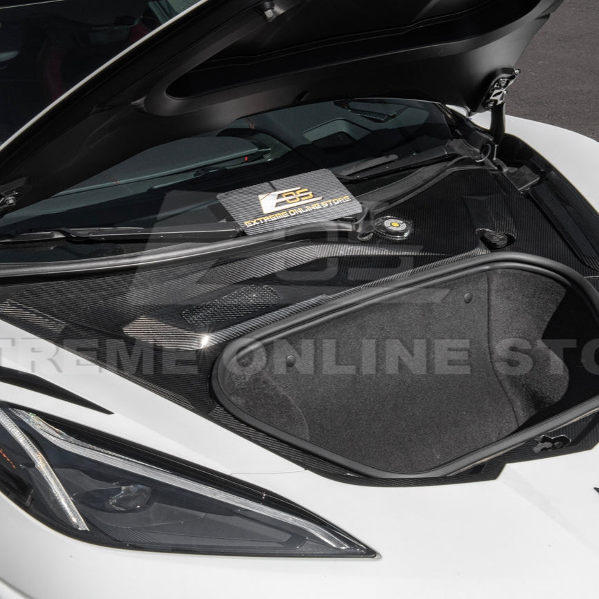 C8 Corvette Carbon Fiber Front Trunk Trim Kit