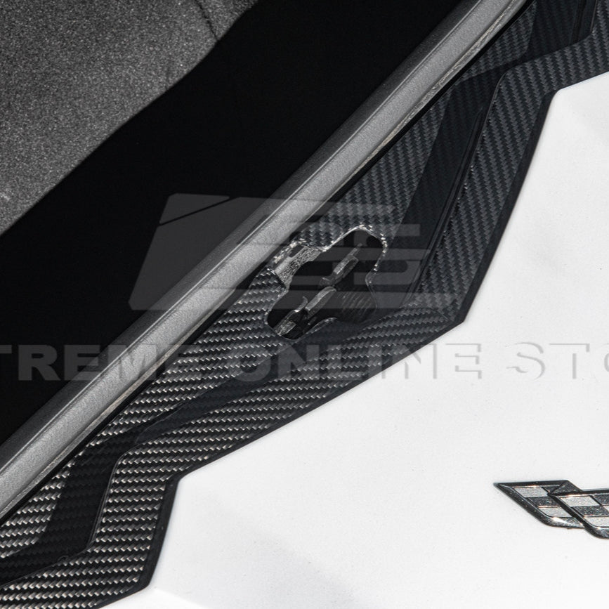 C8 Corvette Carbon Fiber Front Trunk Trim Kit