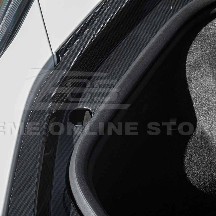 C8 Corvette Carbon Fiber Front Trunk Trim Kit