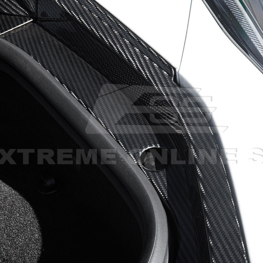 C8 Corvette Carbon Fiber Front Trunk Trim Kit
