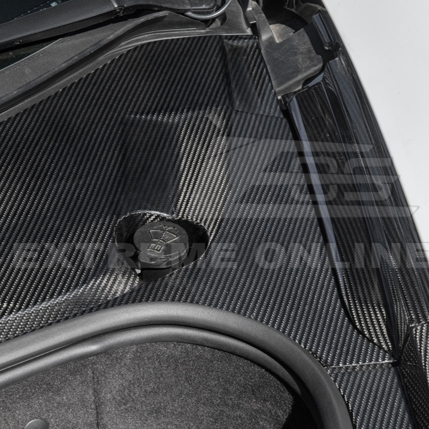 C8 Corvette Carbon Fiber Front Trunk Trim Kit