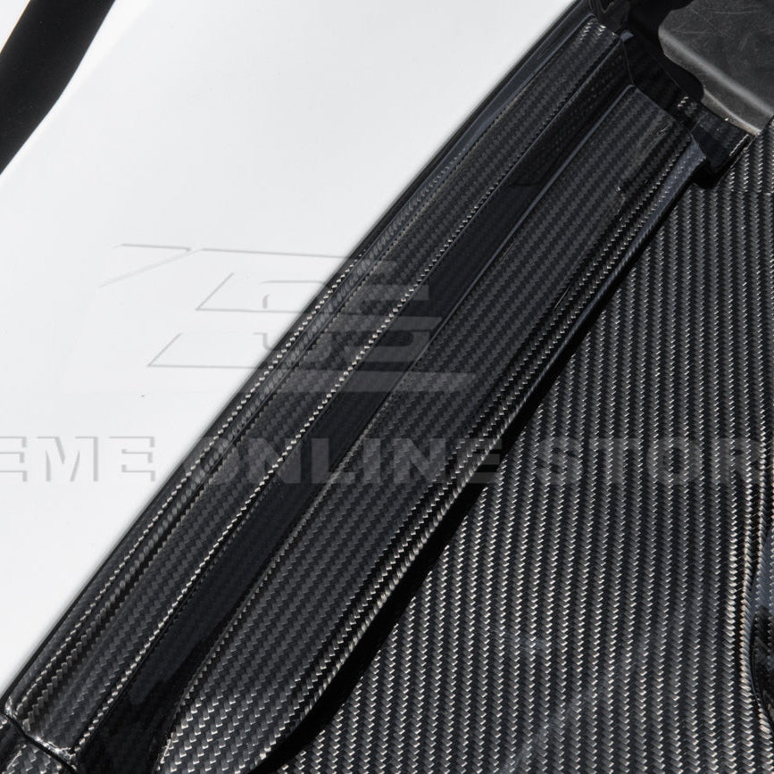 C8 Corvette Carbon Fiber Front Trunk Trim Kit