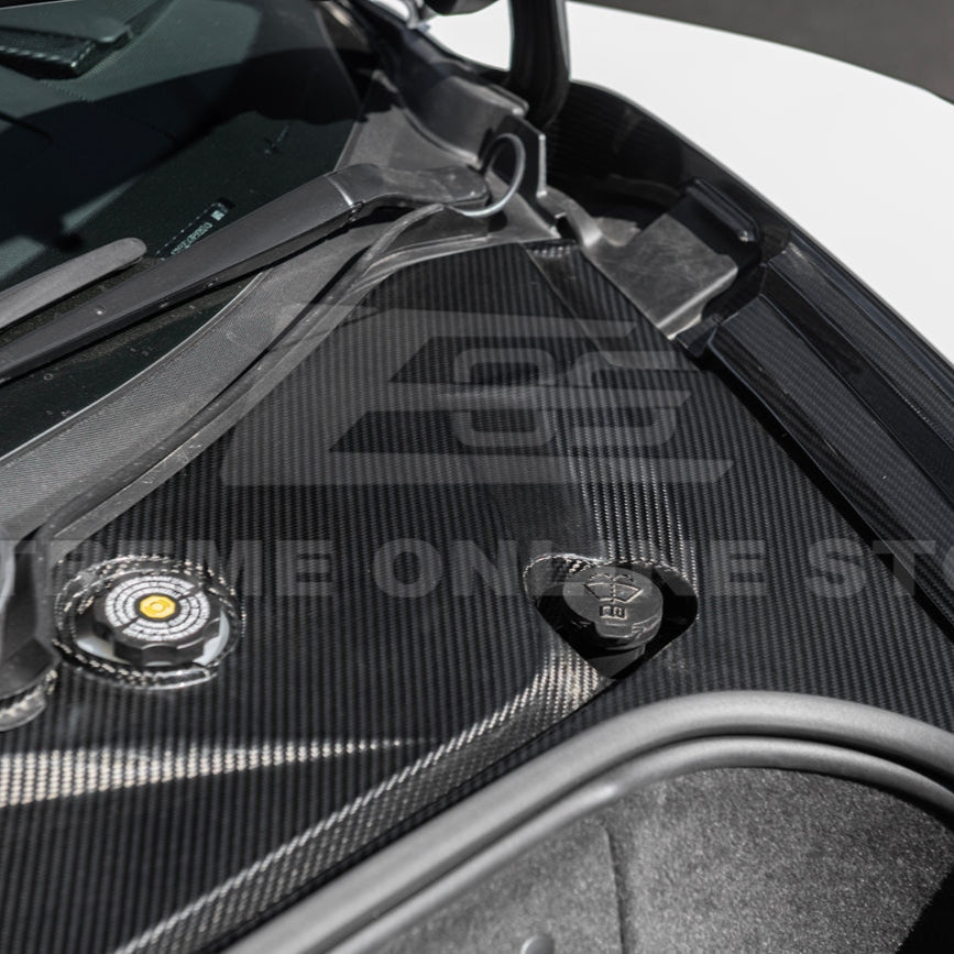 C8 Corvette Carbon Fiber Front Trunk Trim Kit