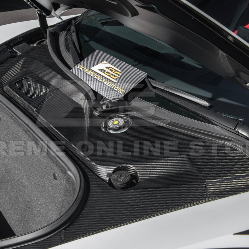 C8 Corvette Carbon Fiber Front Trunk Trim Kit