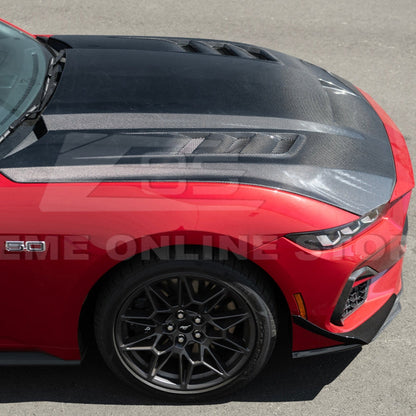 2024+ Mustang S650 Carbon Fiber Vented Hood