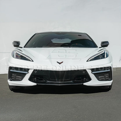 C8 Corvette Stingray Carbon Fiber LED DRL Grille Bezel Inserts