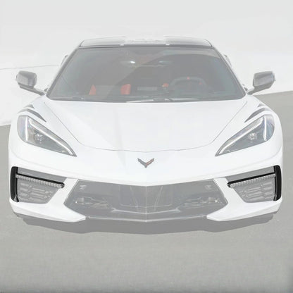 C8 Corvette Stingray Carbon Fiber LED DRL Grille Bezel Inserts