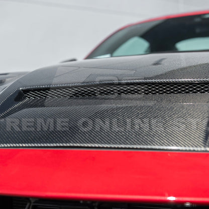2024+ Mustang S650 Carbon Fiber Vented Hood