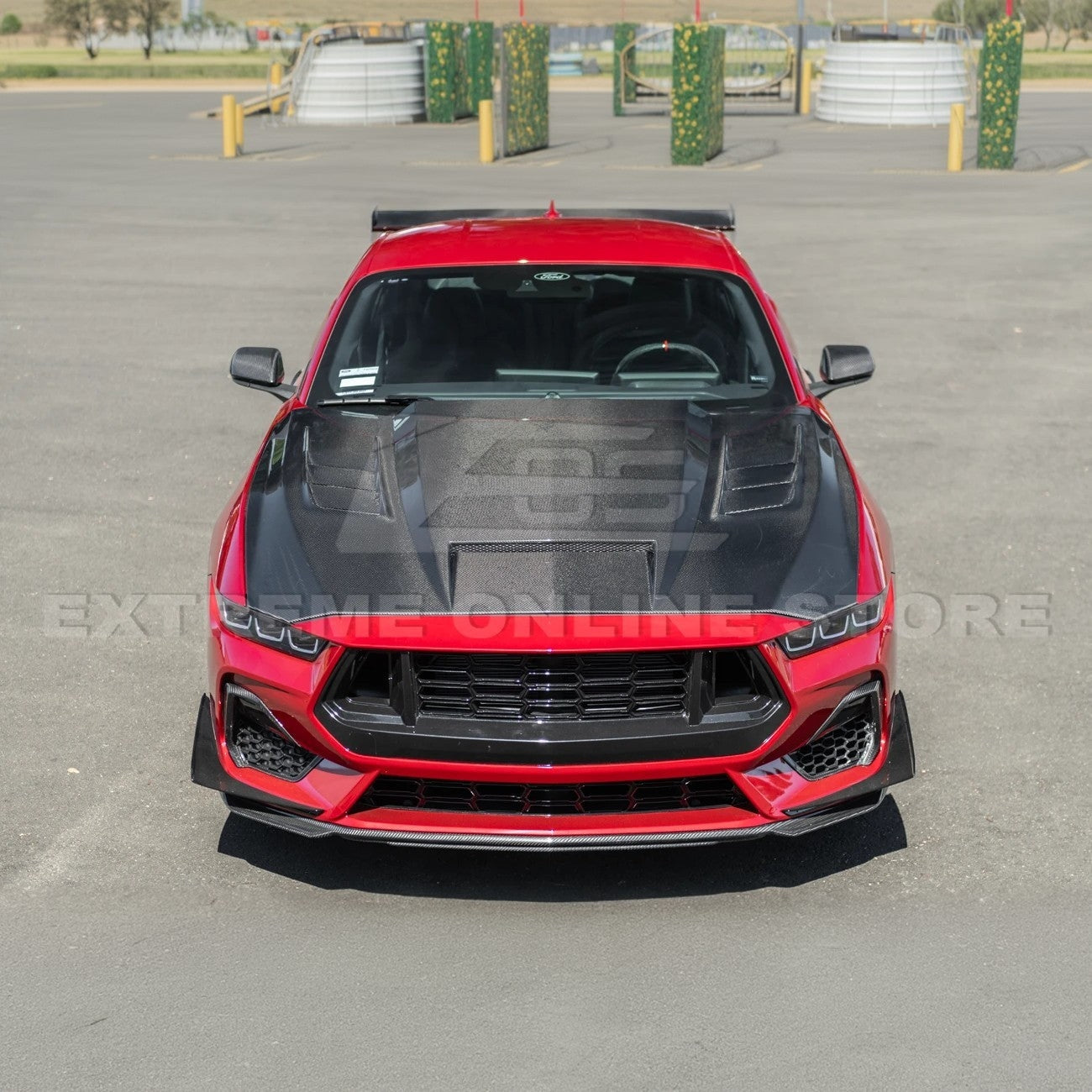 2024+ Mustang S650 Carbon Fiber Vented Hood