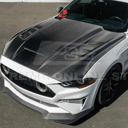 2018 - 23 Mustang Terminator Style Front Vented Bumper Hood
