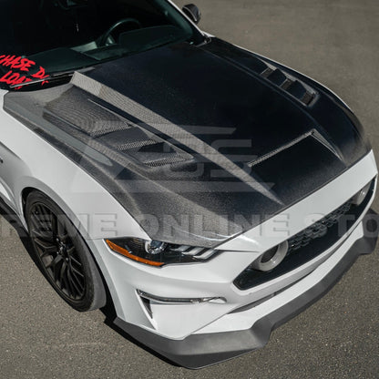 2018 - 23 Mustang Terminator Style Front Vented Bumper Hood