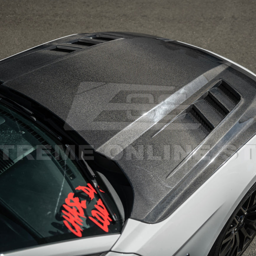 2018 - 23 Mustang Terminator Style Front Vented Bumper Hood