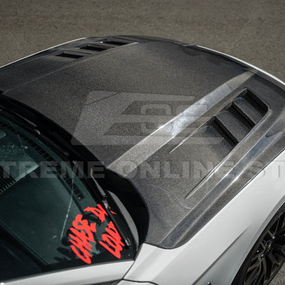 2018 - 23 Mustang Terminator Style Front Vented Bumper Hood