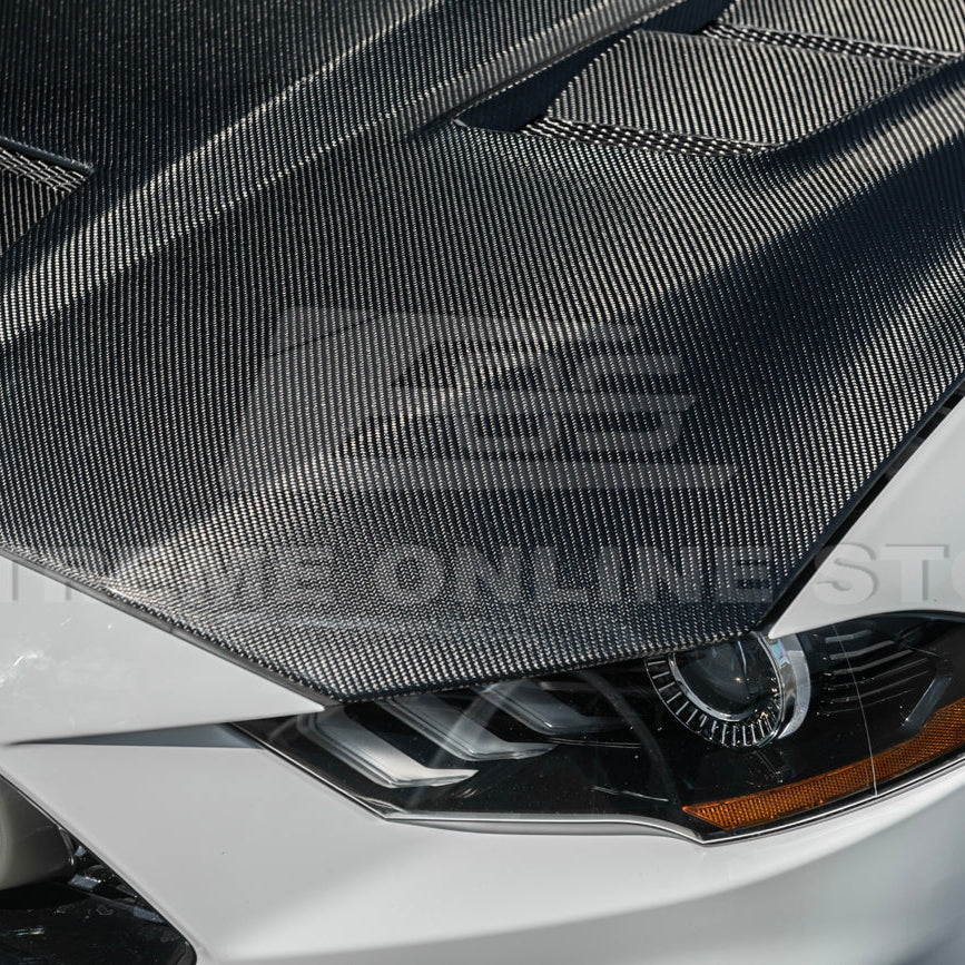 2018 - 23 Mustang Terminator Style Front Vented Bumper Hood