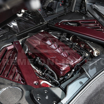 C8 Stingray Corvette Coupe Carbon Fiber Engine Cover